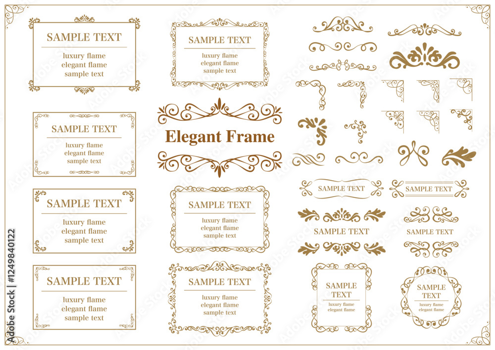 Vintage frame, decorative vector frames and borders. Floral ornament..eps