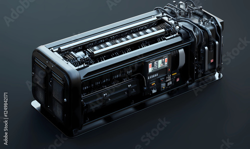 Powerful Electric Generator with Integrated Control Panel, Ideal for Sustainable and Efficient Energy