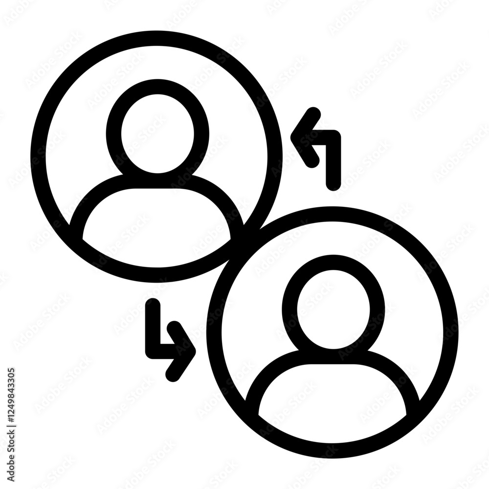 Hiring icon Outline Style Hiring icon Outline Style