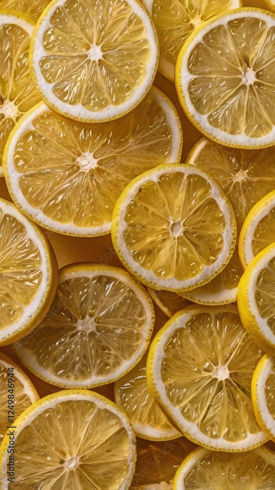 Zesty Lemon Slice Pattern: A Fresh and Vibrant Seamless Background Design Zesty Lemon Slice Pattern: A Fresh and Vibrant Seamless Background Design
