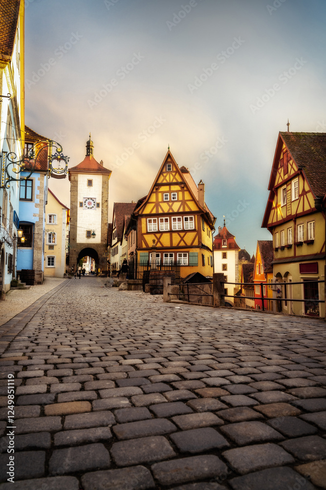 Rothenburg ob der Tauber in Bavaria, Germany
