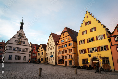Obraz na płótnie Rothenburg ob der Tauber in Bavaria, Germany w salonie