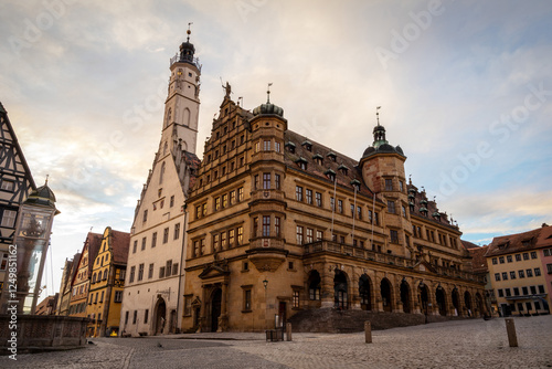 Obraz na płótnie Rothenburg ob der Tauber in Bavaria, Germany w salonie