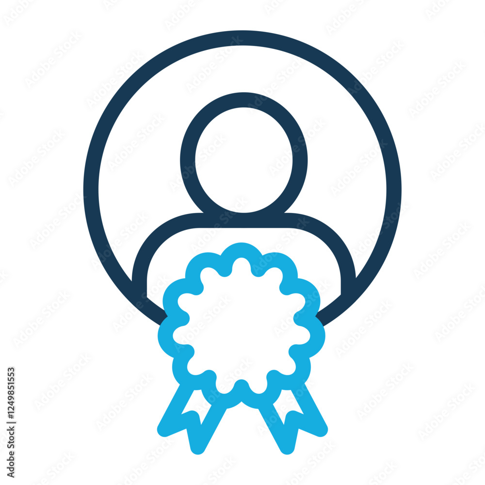 Award Icon Color Outline Style Award Icon Color Outline Style