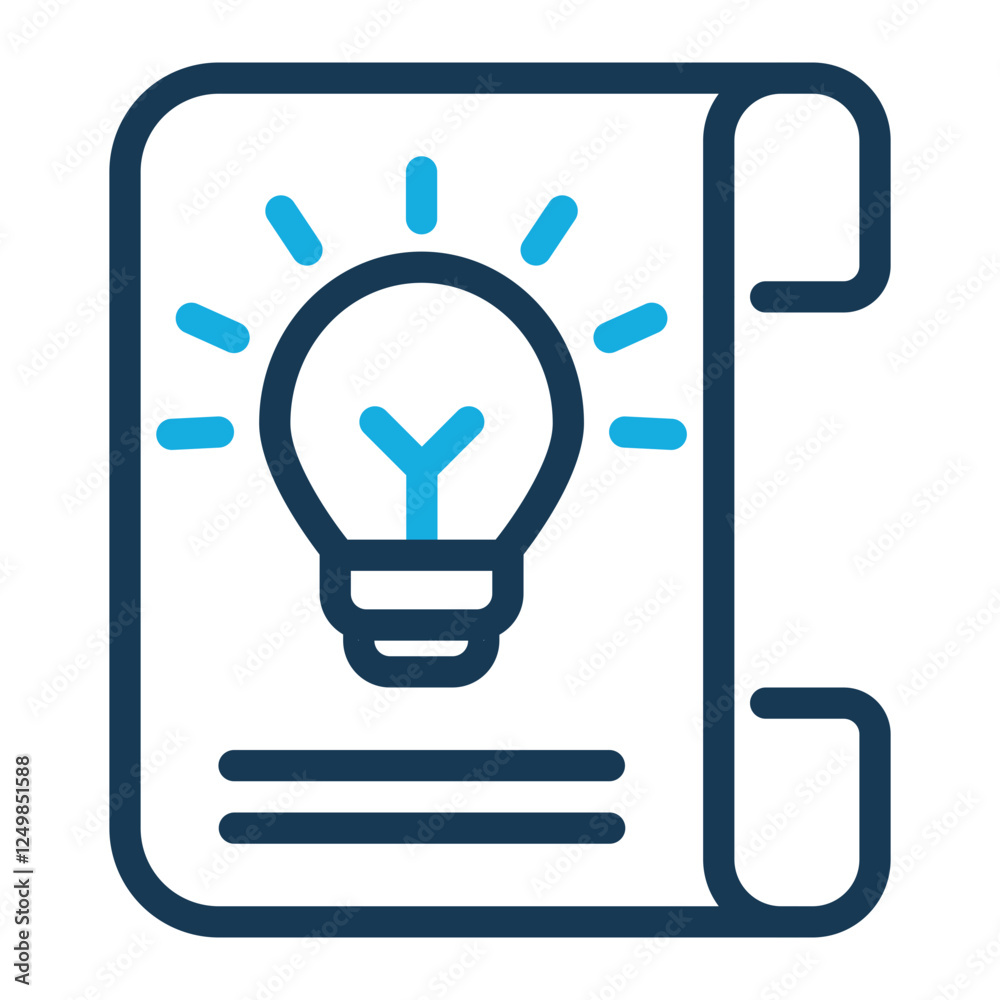 Book Inspiration Icon Color Outline Style Book Inspiration Icon Color Outline Style