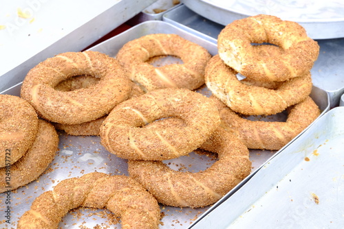 Bread buns on the market