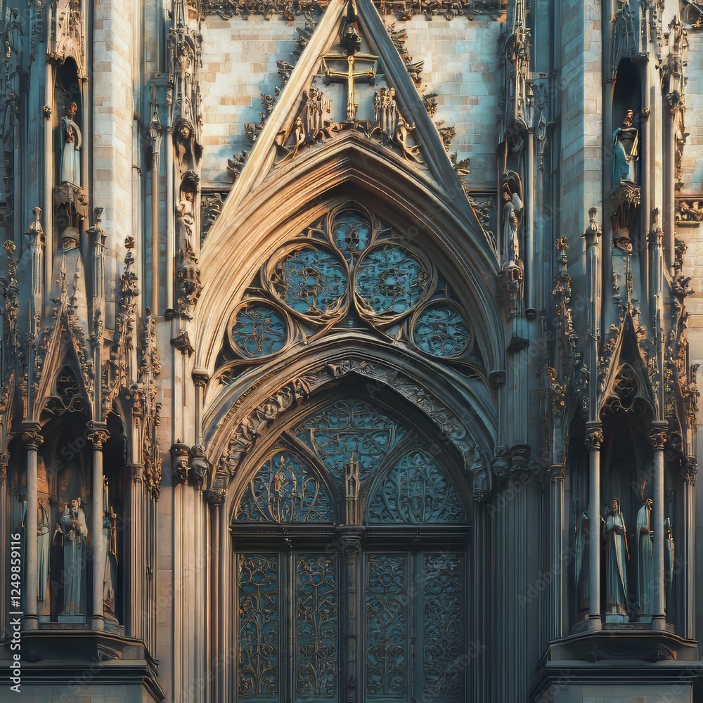 Obraz premium Ornate Cathedral Entrance