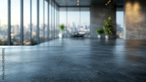 Wallpaper Mural epoxy resin countertop with reinforced edges, showcasing its robustness and practical design. The bright modern tone and empty caption space emphasize strength and durability Torontodigital.ca