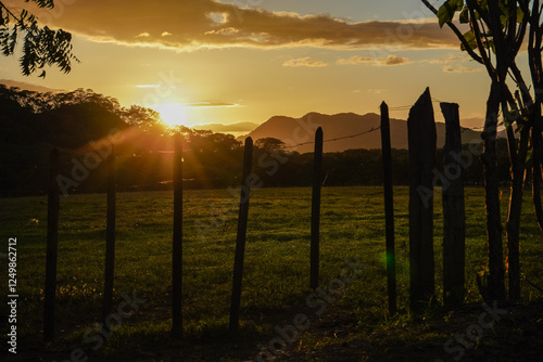 Sunset in the countryside