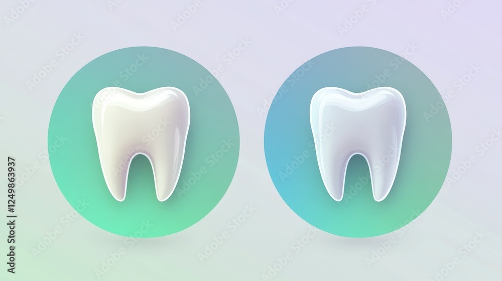 Modern logo mockup featuring dental icon on gradient background with placeholder for custom text Modern logo mockup featuring dental icon on gradient background with placeholder for custom text