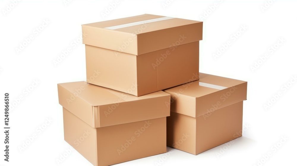 Organize your space with sturdy, stacked cardboard boxes perfect for packing, moving, or storage needs. Organize your space with sturdy, stacked cardboard boxes perfect for packing, moving, or storage needs.