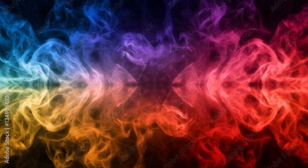 Dynamic smoke effects in a variety of colors and swirling patterns Dynamic smoke effects in a variety of colors and swirling patterns