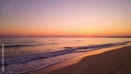 Sunset over a calm sea