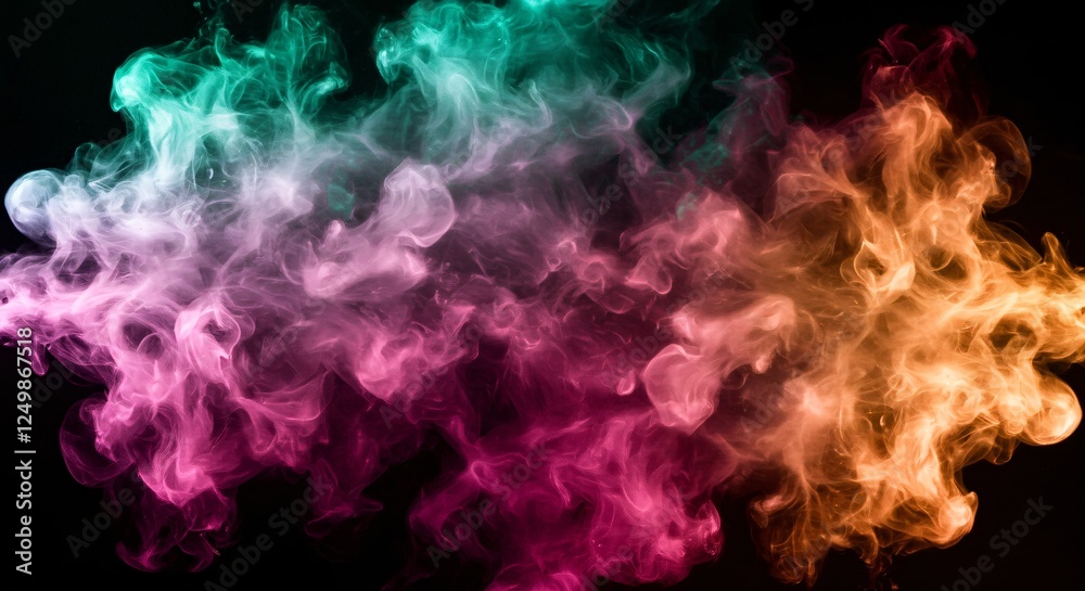 Dynamic smoke effects in a variety of colors and swirling patterns Dynamic smoke effects in a variety of colors and swirling patterns