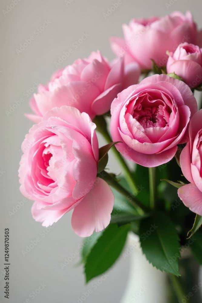 Luscious pink peonies & roses bouquet Ample copy space , roses, spring, shadow Luscious pink peonies & roses bouquet Ample copy space , roses, spring, shadow