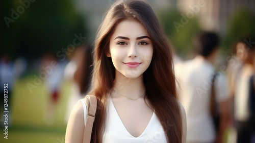 A stylish female pro holds a clipboard, immersed in a vibrant office scene, exuding confidence and energy. Free Download A stylish female pro holds a clipboard, immersed in a vibrant office scene, exuding confidence and energy. - GFXLoad