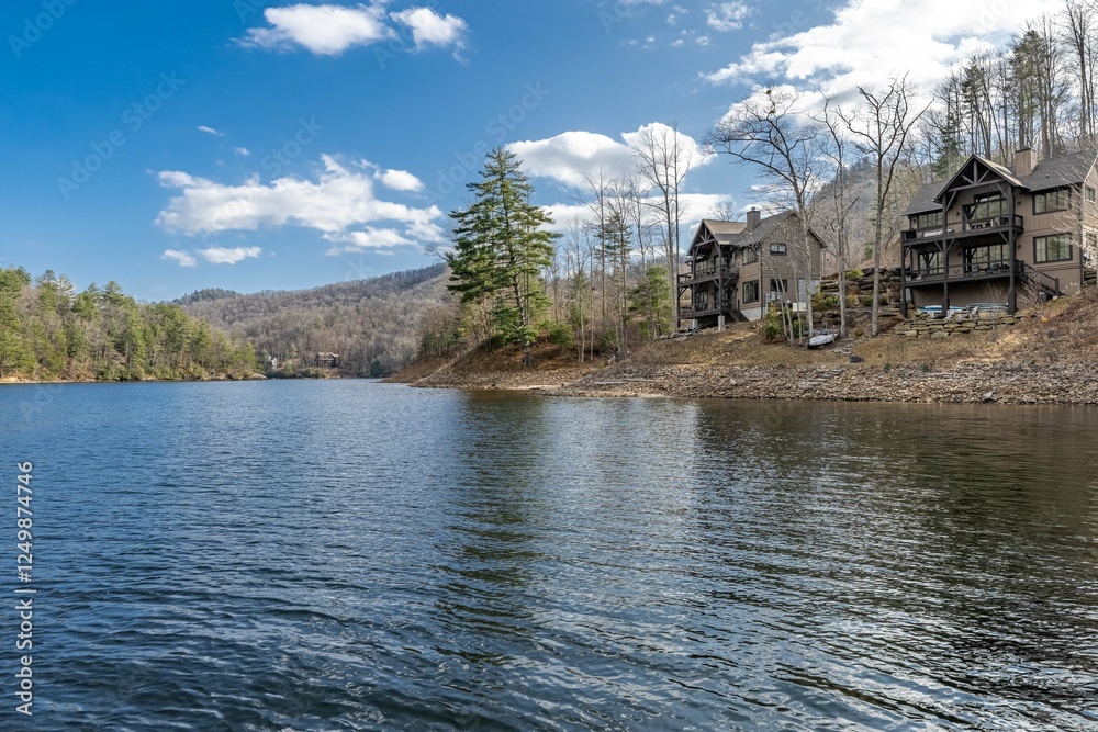 Obraz premium mountain lakeside