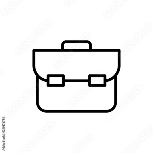 Briefcase icon vector. suitcase sign and symbol. luggage symbol.