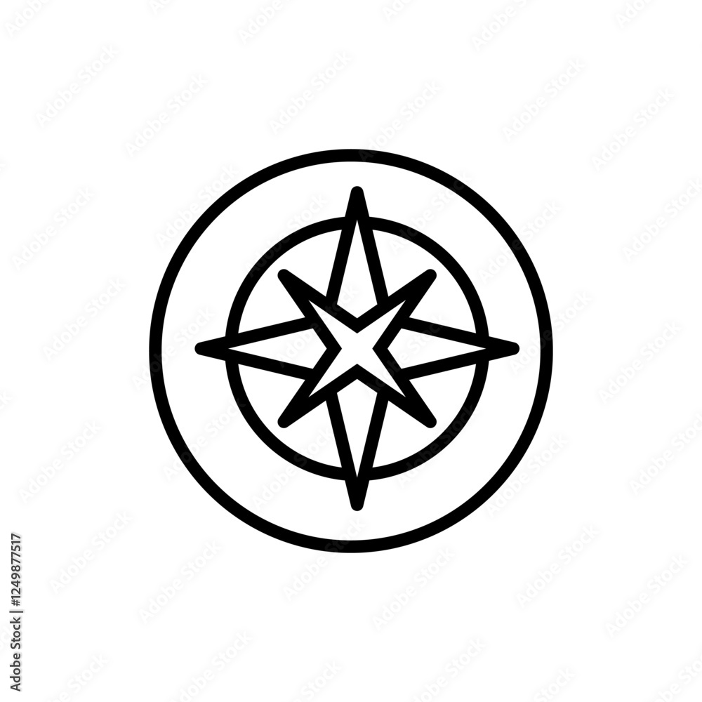 Compass icon vector. arrow compass icon sign and symbol Compass icon vector. arrow compass icon sign and symbol