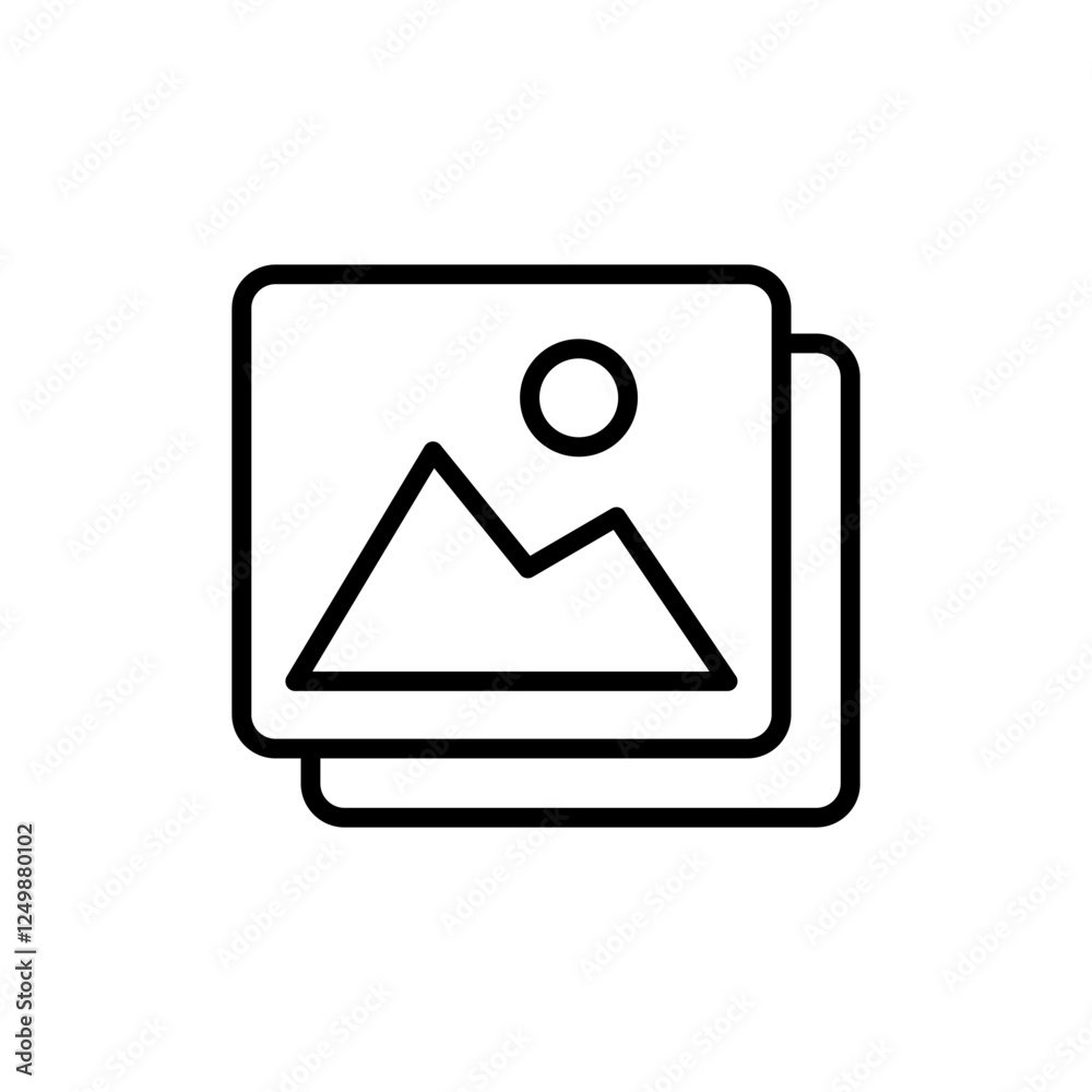 Picture icon vector. photo gallery sign and symbol. image icon Picture icon vector. photo gallery sign and symbol. image icon
