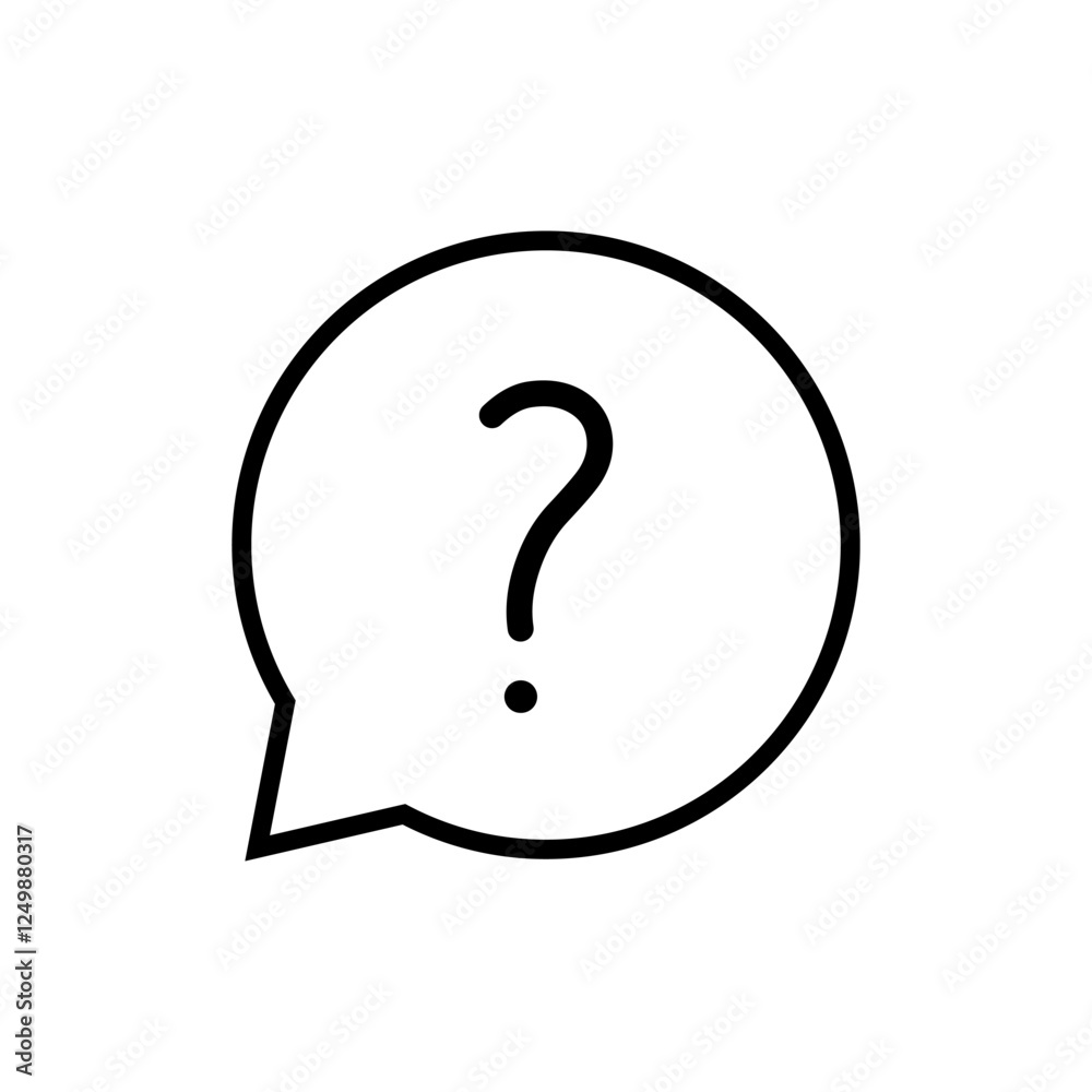 Question icon vector. question mark sign and symbol Question icon vector. question mark sign and symbol