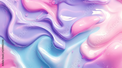 Abstract Swirling Pastel Paint Texture Design