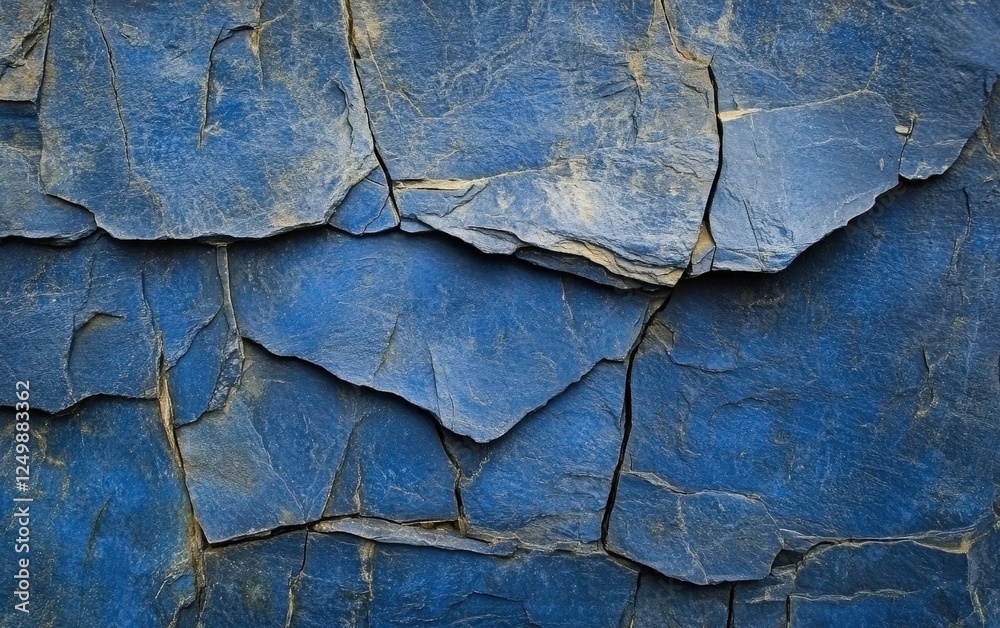 Blue slate rock surface showcasing beautifully layered textures and natural mineral formations, providing a modern and aesthetic background ideal for various design and environmental themes. Blue slate rock surface showcasing beautifully layered textures and natural mineral formations, providing a modern and aesthetic background ideal for various design and environmental themes.