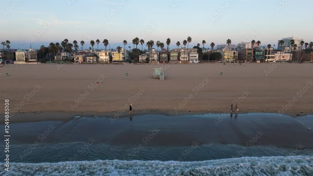 4k Aerial View of Venice Beach, Los Angeles, USA 4k Aerial View of Venice Beach, Los Angeles, USA
