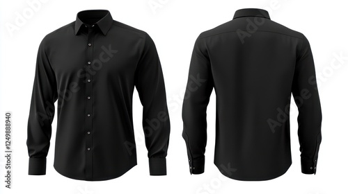 Black Dress Shirt Mockup
