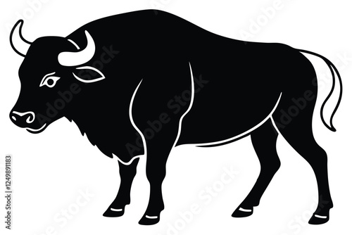 Buffalo vector art illustration