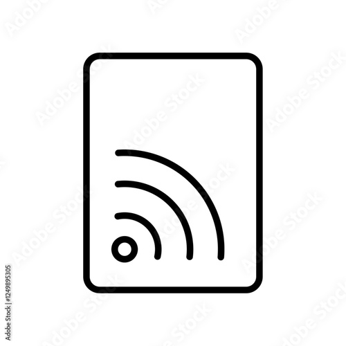 hotspot icon thin line outline sign