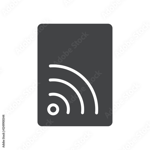 hotspot icon simple thin line vector