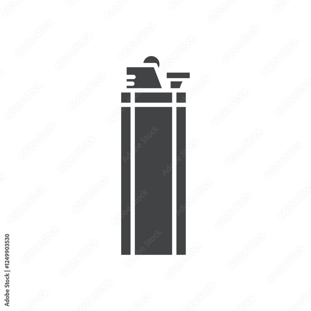 lighter icon vector symbol black and white lighter icon vector symbol black and white