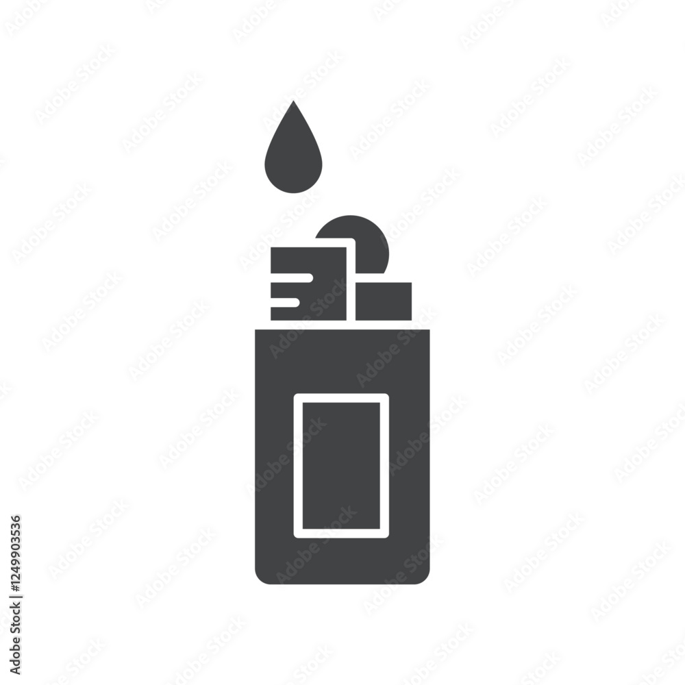 lighter icon vector symbol black and white lighter icon vector symbol black and white