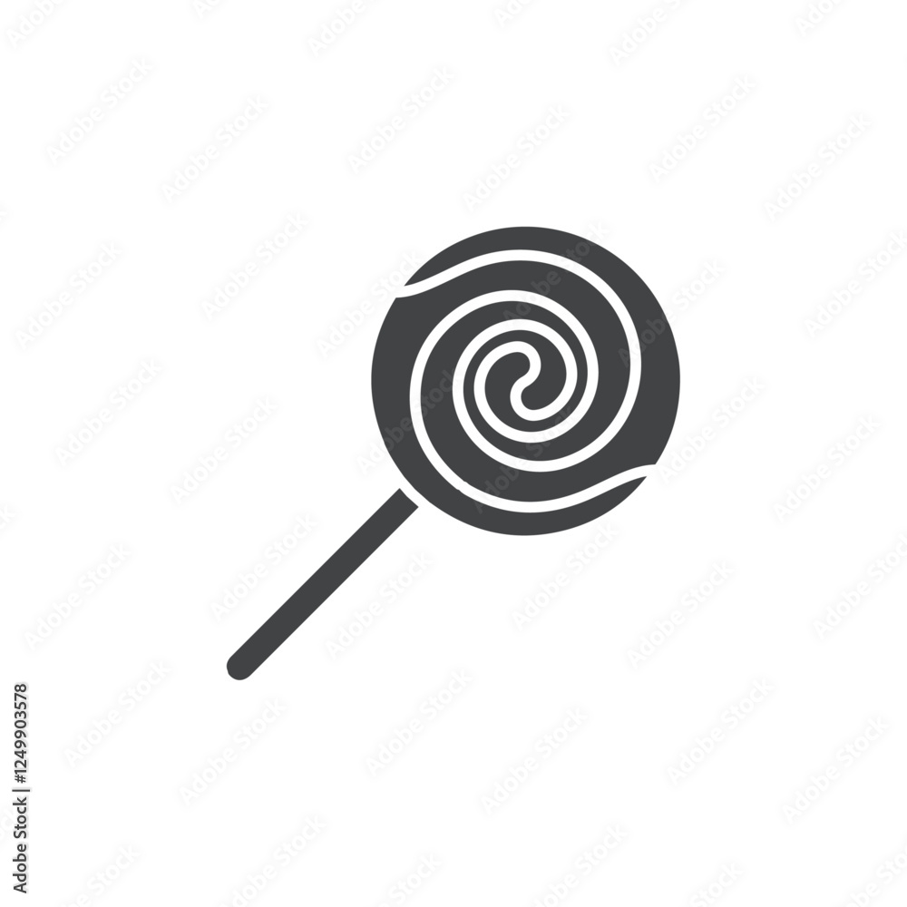 lolipop icon vector symbol black and white lolipop icon vector symbol black and white