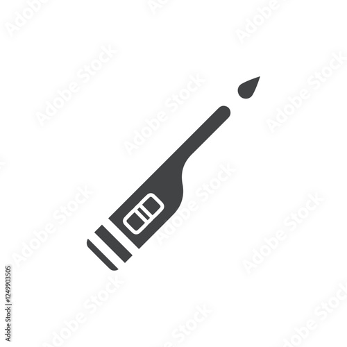 lighter icon vector symbol black and white