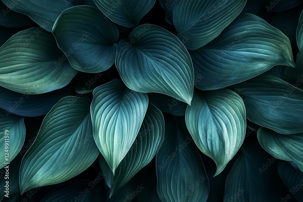 Lush dark green foliage background texture. Lush dark green foliage background texture.