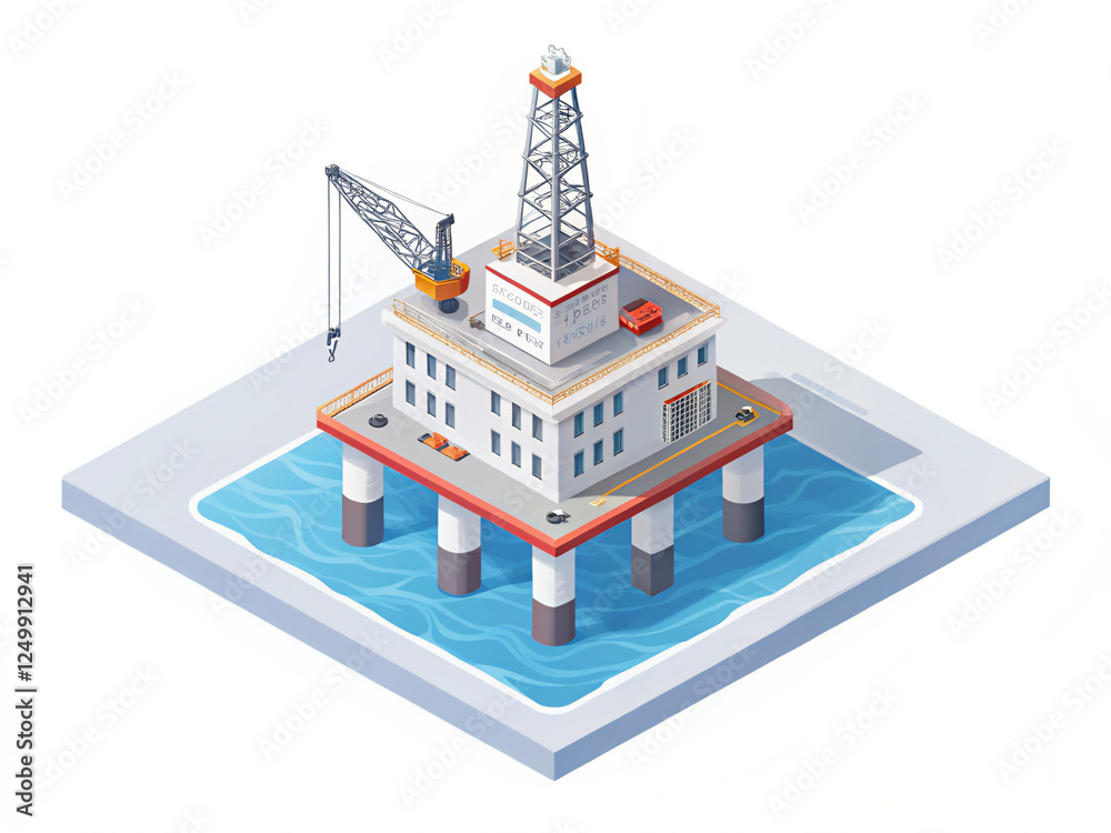 Naklejka premium vector illustration of modern building