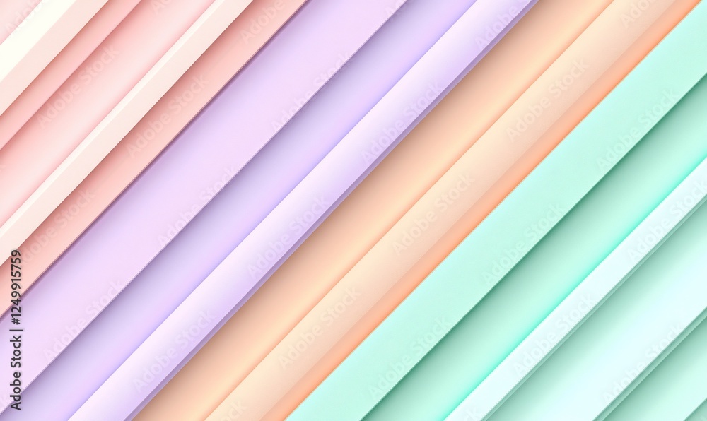 Fototapeta premium Pastel diagonal stripes background, website design