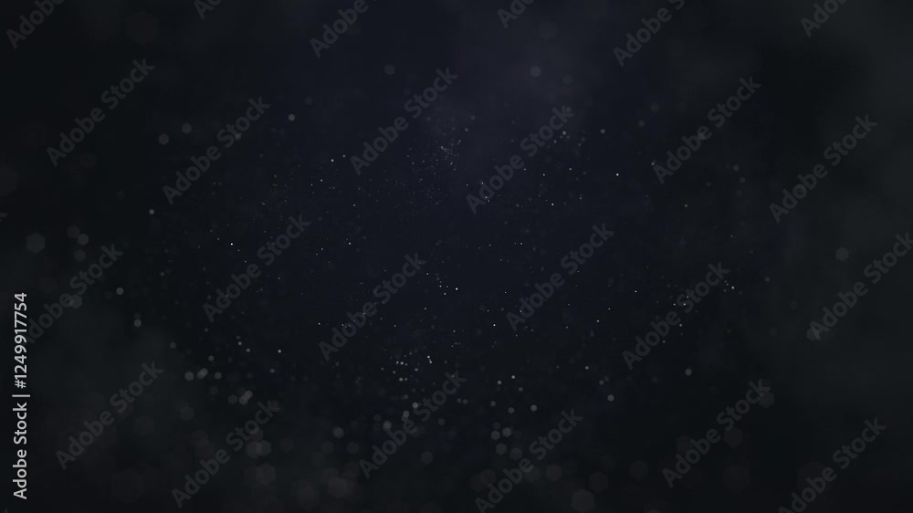 Particle flying background Particle flying background