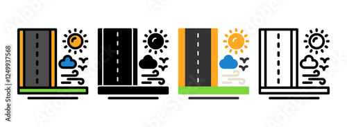 Set of Road Icon