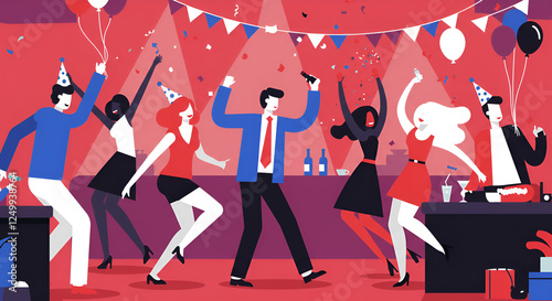 Vibrant Celebration - Vector Style - Party