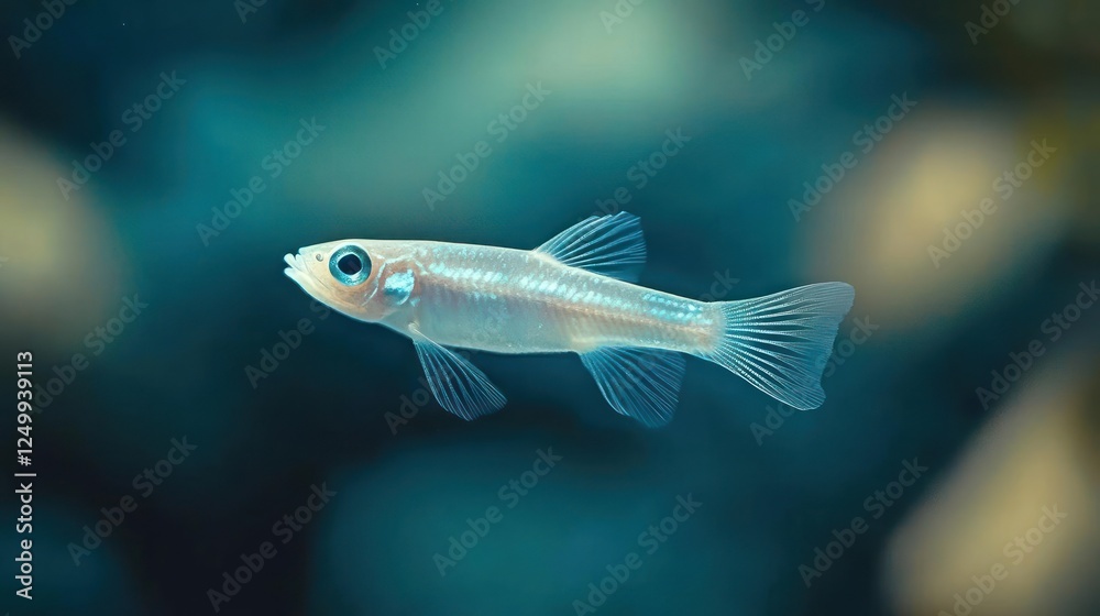 Fototapeta premium a small fish with blue eyes