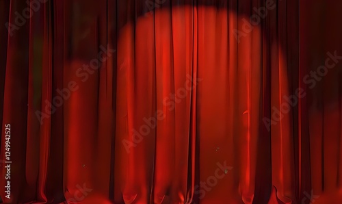 Realistic Red Curtains Opening Animation on Transparent Green Screen Background for Video Editing and Visual Effects