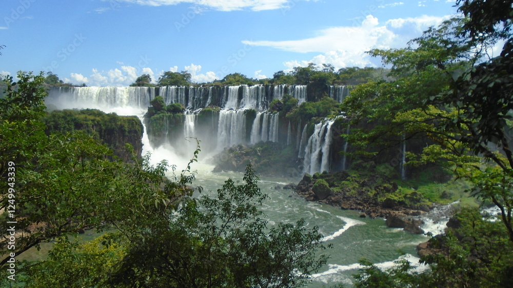 Fototapeta premium Majestic View of Iguazu Falls in Argentina