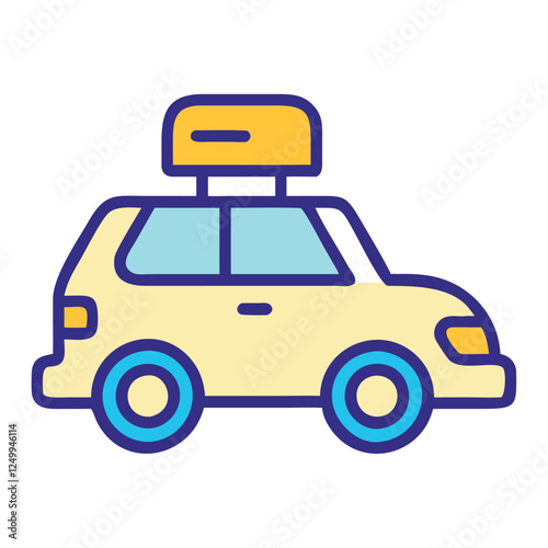 Travel taxi transportation illustration