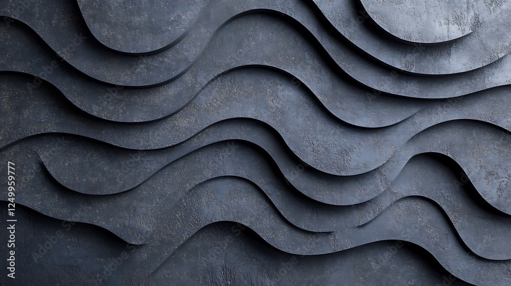 Fototapeta premium Abstract dark wave texture background