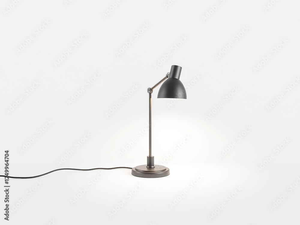 Minimal Desk Lamp on Textured Background Minimal Desk Lamp on Textured Background