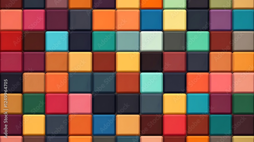 Colorful square mosaic pattern Colorful square mosaic pattern