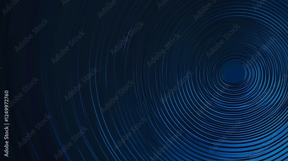 Abstract concentric circles in shades of deep blue Abstract concentric circles in shades of deep blue
